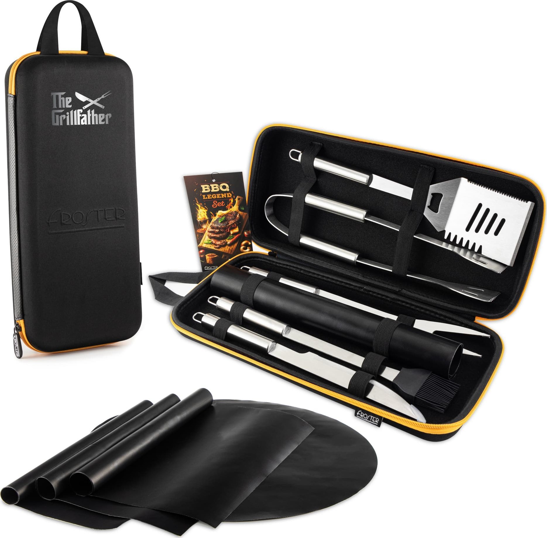 Froster Grillfather BBQ Legend Set - maty i akcesoria grillowe - prezent dla Taty