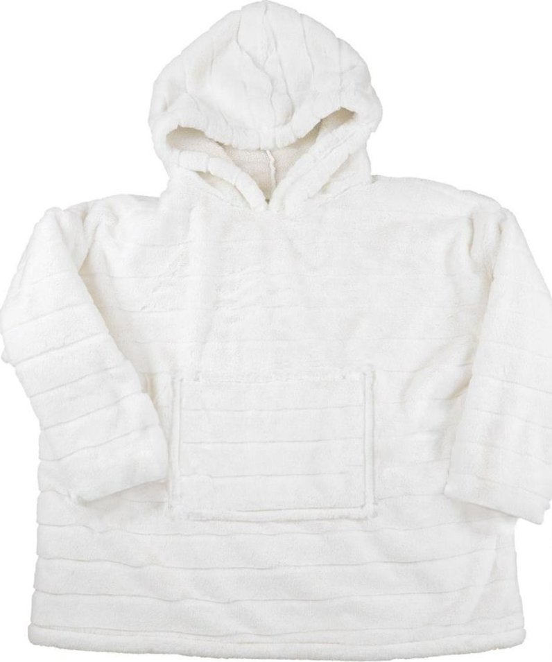 Intesi Bluza / snuddie z syntetycznego futerka biała