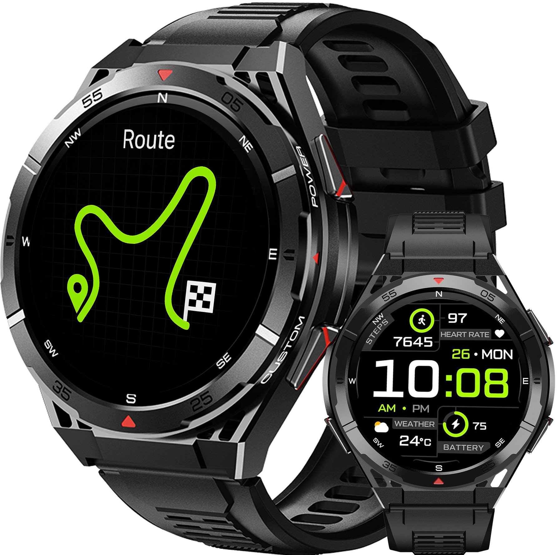 SMARTWATCH z GPS męski do biegania SPORT