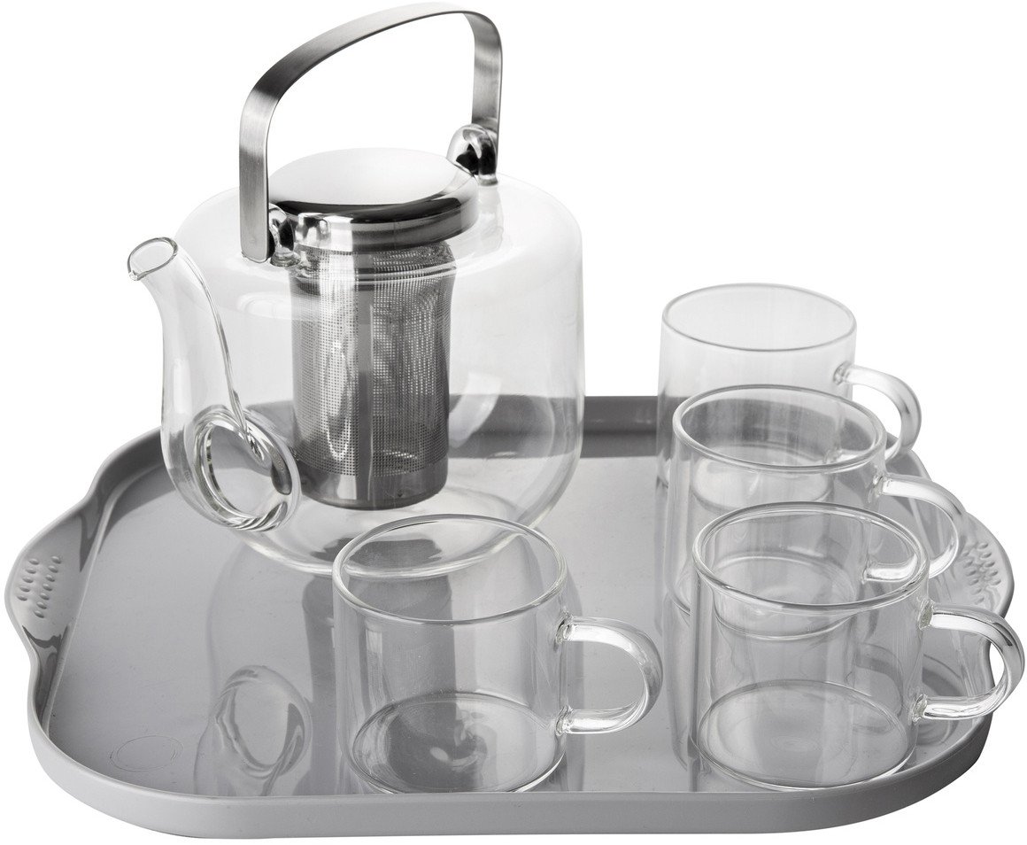 Dzbanek do herbaty 670 ml i filiżanki 90 ml Florina