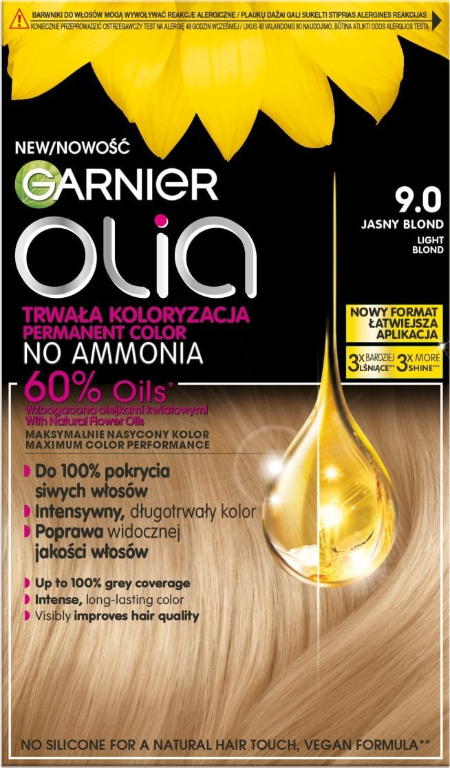 Alkotest GARNIER_Olia farba do włosów 9.0 Light Blond
