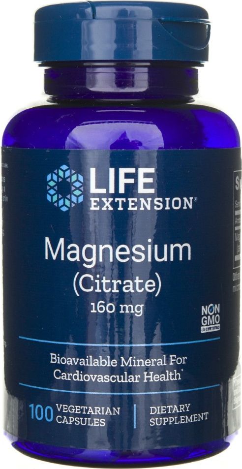 Life Extension Life Extension Cytrynian Magnezu 160 mg - 100 kapsułek