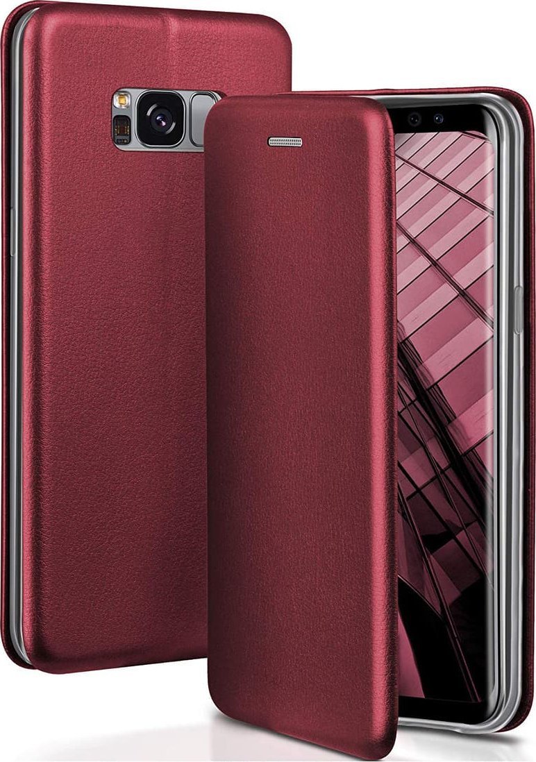 nemo Etui SAMSUNG GALAXY S23 Portfel z Klapką Skóra Ekologiczna Flip Elegance Magnetic burgundowe