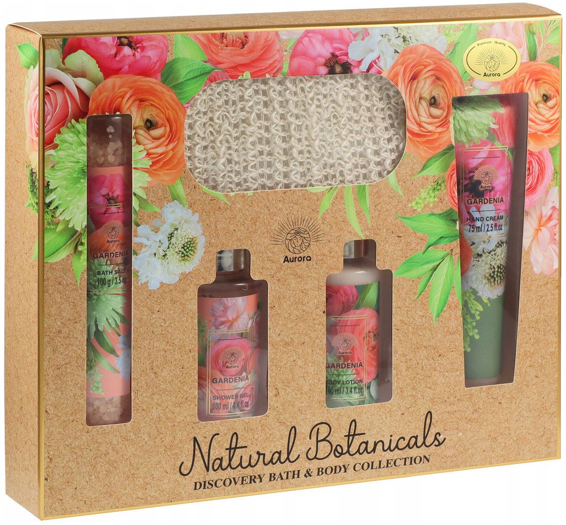 Aurora - zestaw prezentowy 5 kosmetyków do kąpieli Gardenia