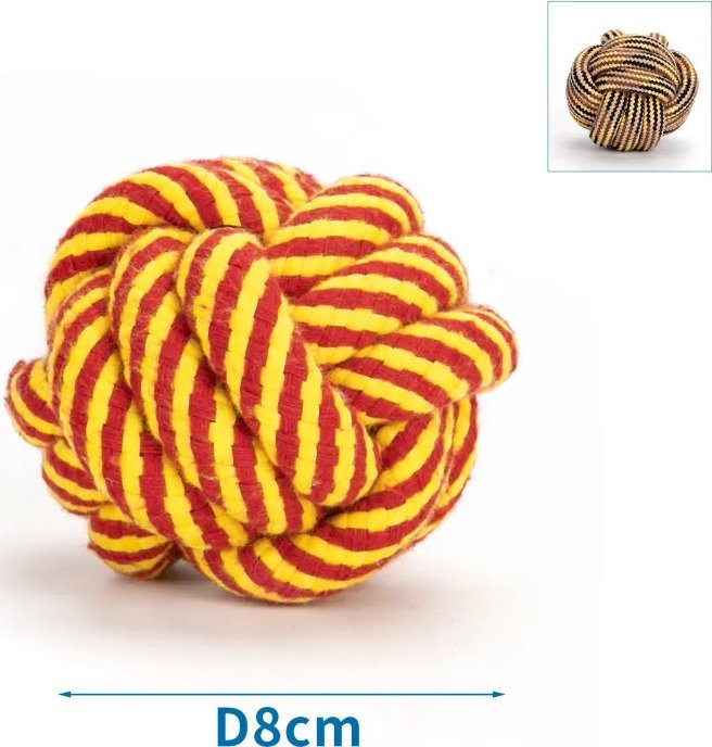 Nobleza Piłka z bawełnianego sznura dla psa Piłka z bawełnianego sznura dla psa