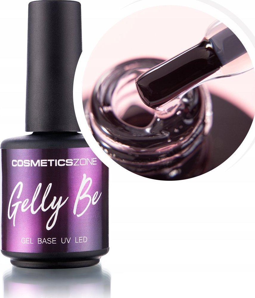Cosmetics Zone Baza żelowa do przedłużania Gelly BE przezroczysta - Clear