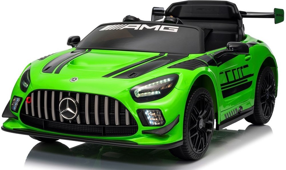 Mercedes GT3 Evo ZIELONY Miękkie koła Eva, miękki fotelik Licencja Akumulator litowo-jonowy EDUKAMP