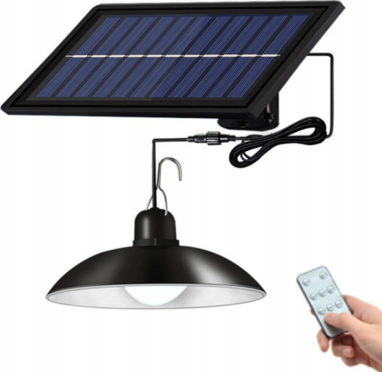 Żyrandol solarny lampa wisząca ogrodowa zewnętrzna 1,5W 140lm z pilotem Żyrandol solarny lampa wisząca ogrodowa zewnętrzna 1,5W 140lm z pilotem