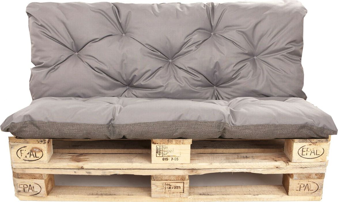 Setgarden Poduszki na palety | zestaw poduszek 120x50/40cm | poduszki na ławkę | huśtawkę