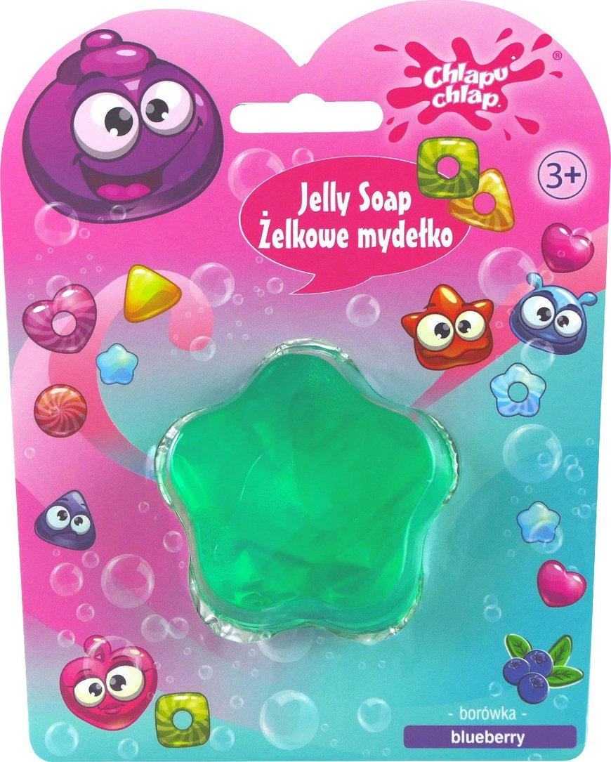 Chlapu Chlap Mydełko Żelowe-zapach borówki 1szt