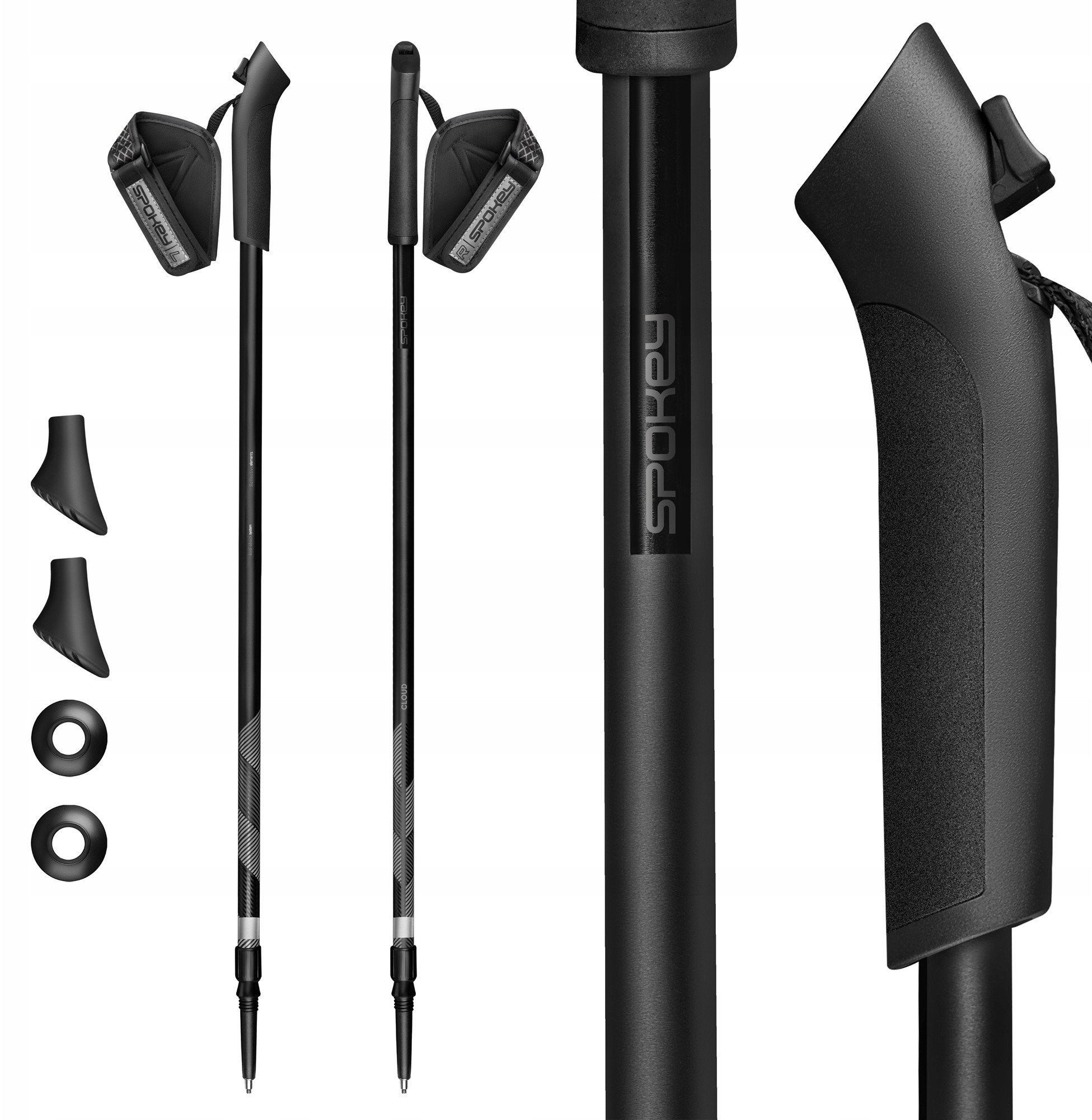 Kije Nordic Walking teleskopowe Spokey CLOUD