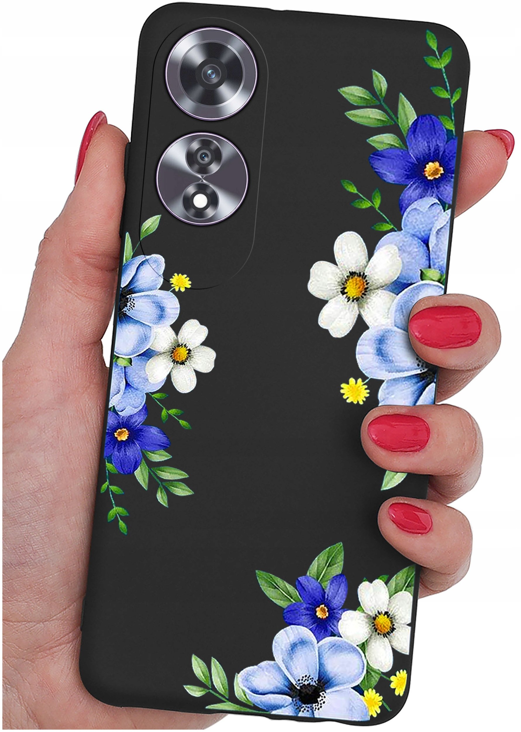 Etui do Oppo A60 4G WZORY |SILIKONOWE MATT CASE + SZKŁO 9H