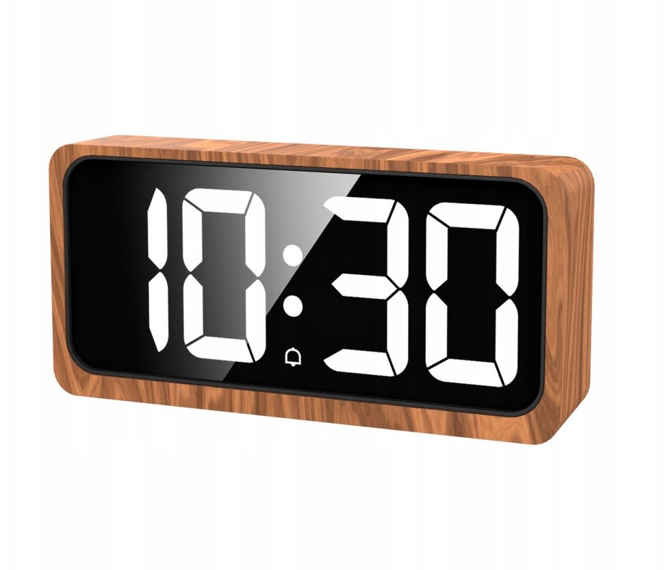 JVD Zegar budzik sieciowy LED SB3210.2 z termometrem 18x8 cm .