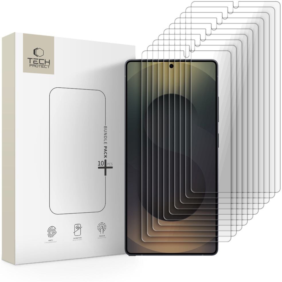 SZKŁO HARTOWANE TECH-PROTECT BUNDLE 10-PACK GALAXY S25 ULTRA CLEAR