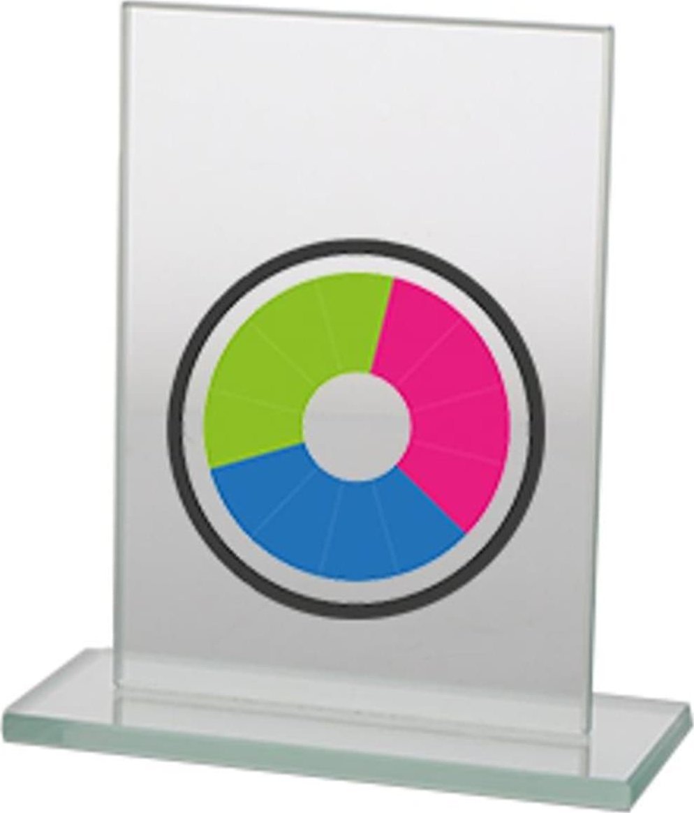 Victoria Sport Trofeum szklanie z nadrukiem kolorowym LuxorJet