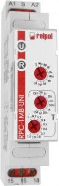 Relpol Przekaźnik czasowy 1P 1sek-10dni 12-240V AC/DC 50/60 Hz praca cykliczna RPC-1IP-UNI (863189)