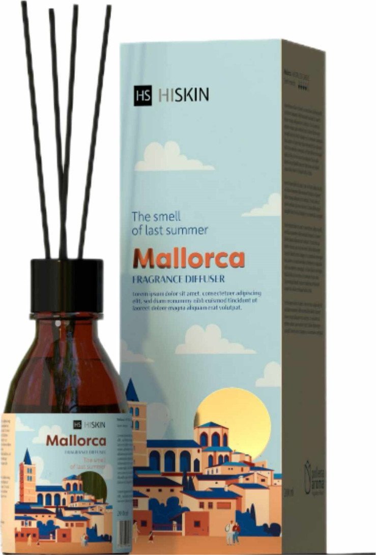 Hiskin Bon Voyage Patyczki zapachowe Mallorca 80ml