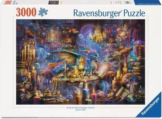Ravensburger Puzzle - Biblioteka smoków (3000 Części)