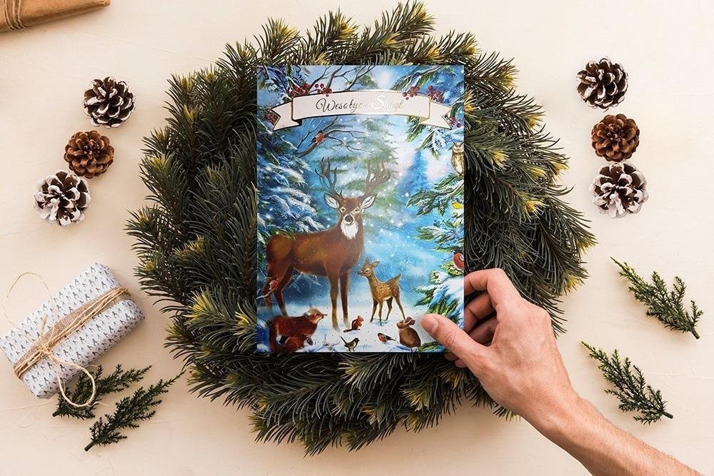 HENRY Karnet B6 BN Świąteczny las