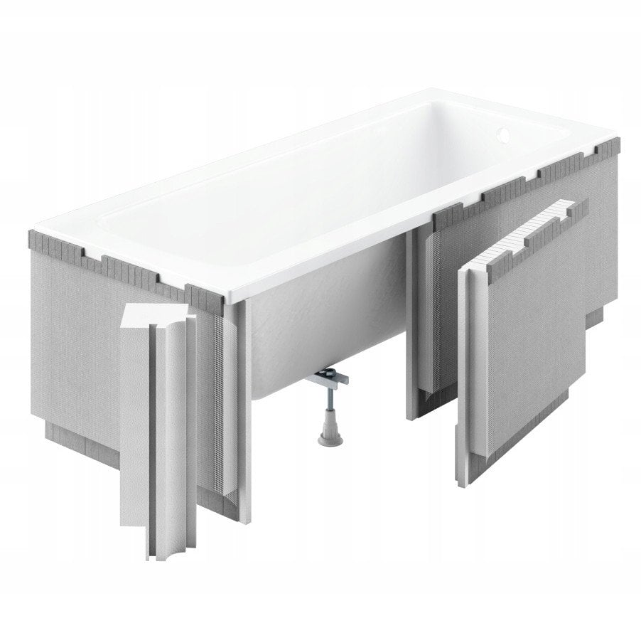 Obudowa z wycięciem pod stopy/led (podcięcie 8x5 cm) 170+90x58