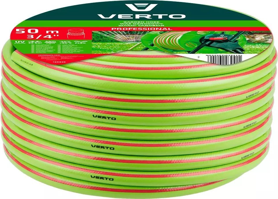 Verto Wąż ogrodowy 50m 3/4" PROFESSIONAL (15G825)
