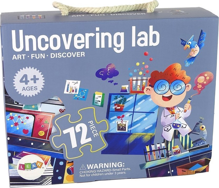 LeanToys Puzzle Dla Dzieci Układanka Laboratorium Nauka 72 Elem