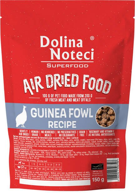 Dolina Noteci Superfood danie z perliczki karma suszona dla psa 150 g