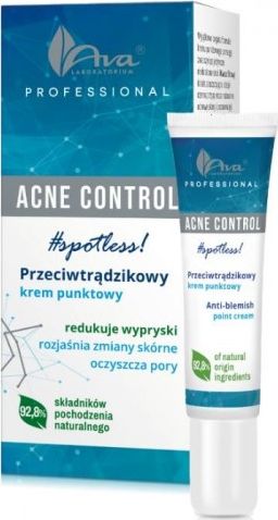 Ava Control Professional Przeciwtrądzikowy krem punktowy, 15ml