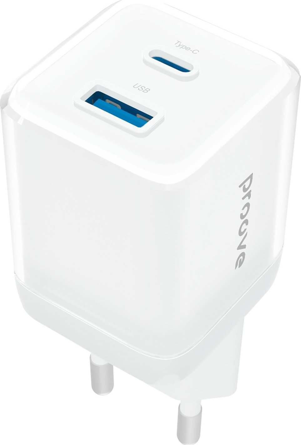 Inteligentne Gniazdko Sieciowe Wtyczka 30W USB-A + USB-C QC3.0 PD3.0 PROOVE / WCPU30111202 / Biały