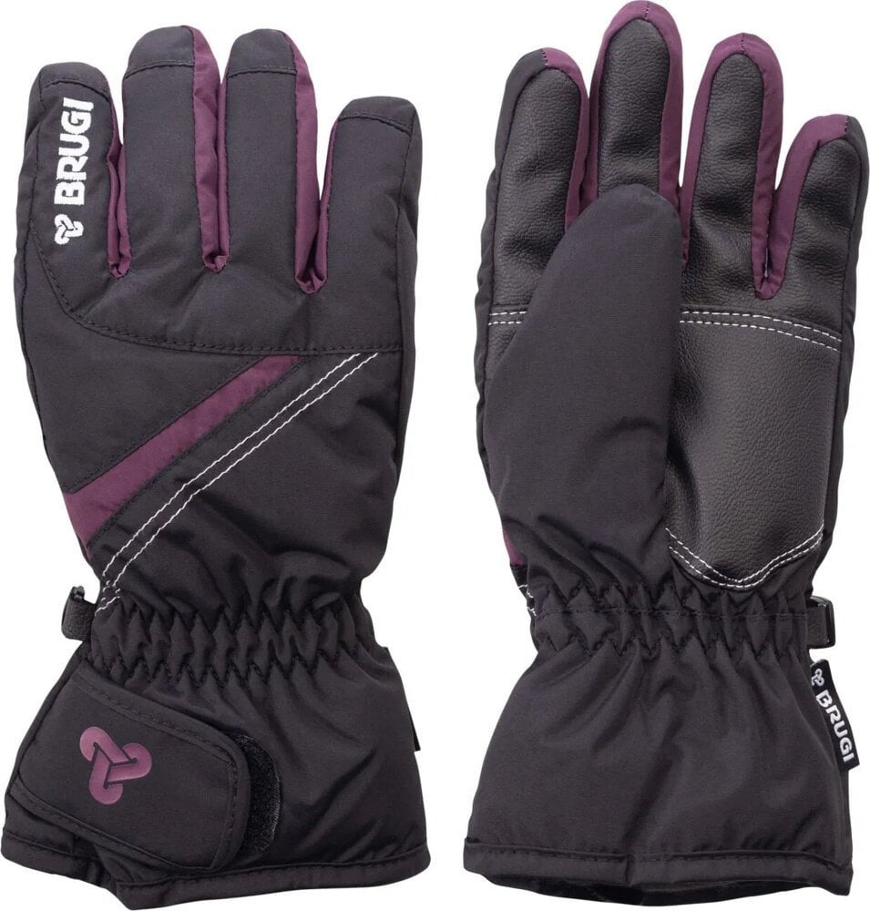 Dziecięce rękawice narciarskie zimowe wodoodporne Brugi 1AK1 wiek 11-12 lat