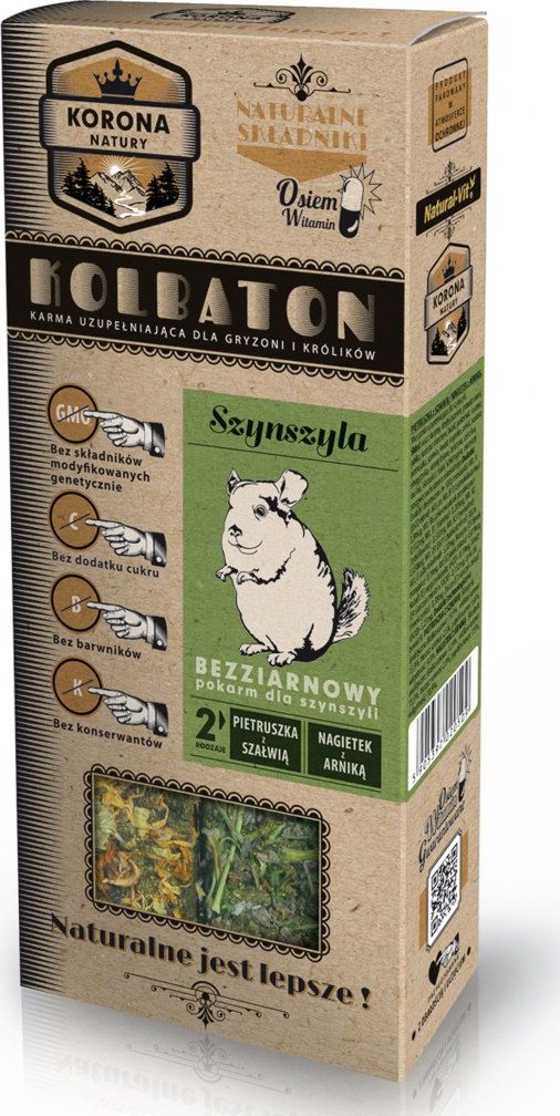 Natural-Vit Kolba szynszyli bezziarnowa szałwia arnika 2 szt.
