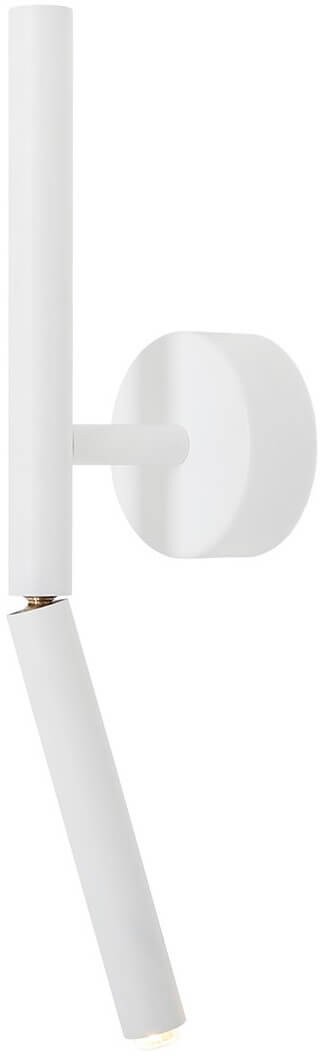 Regulowany kinkiet ścienny Stick 1084C Aldex metalowy biały