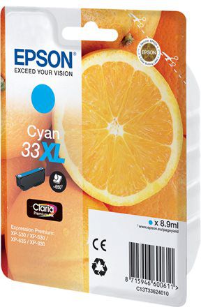 Tusz Epson Tusz Singlepack 33XL Claria Premium (C13T33624012)