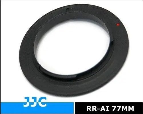 Freepower Pierścień odwrotnego mocowania FreePower Nikon F na 77 mm