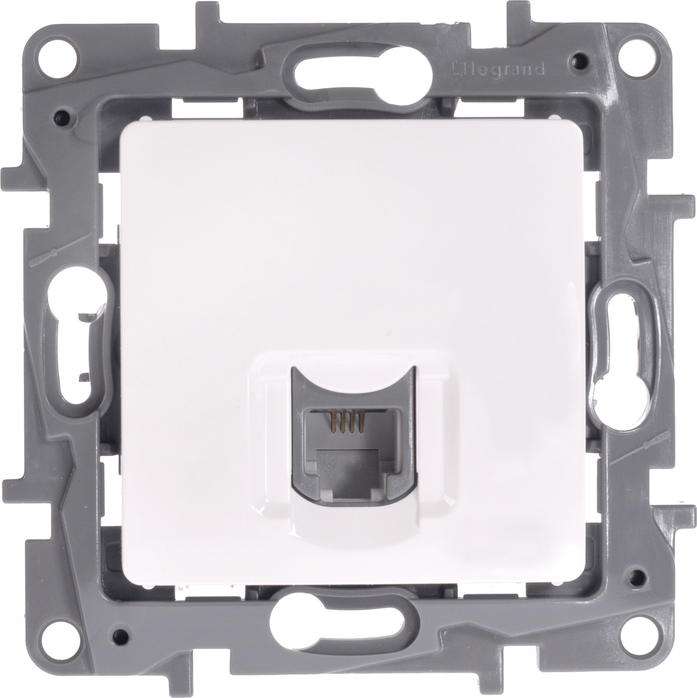 Legrand Gniazdo telefoniczne pojedyncze NILOE ECO RJ11 białe - 664569
