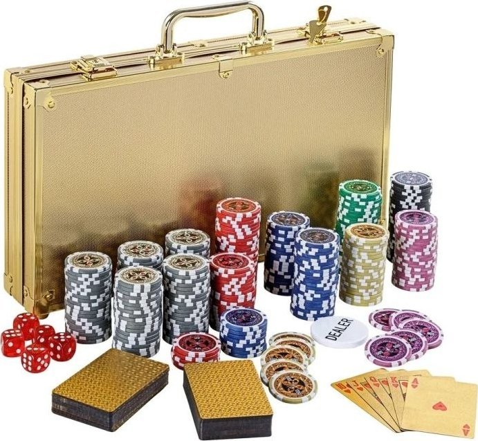 GamesPlanet Poker Set Gold Edition, 300 żetonów 1 - 1000