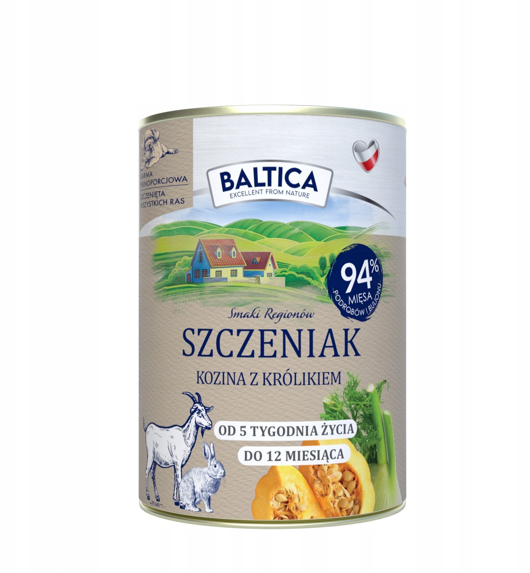 BALTICA SMAKI REGIONÓW Szczeniak Kozina z królikiem 400g