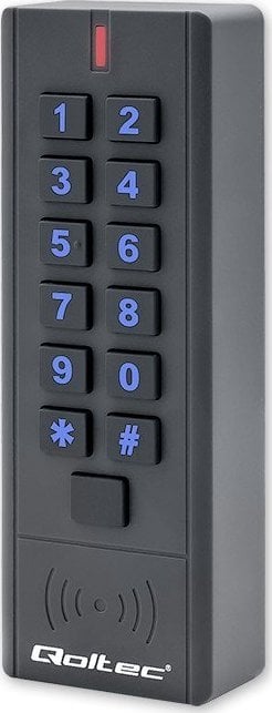 Qoltec Zamek szyfrowy HYPERION z czytnikiem RFID | kod | karta | brelok | IP68 | EM