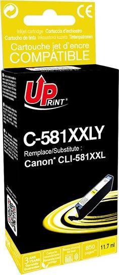 Tusz UPrint UPrint kompatybilny ink / tusz z CLI-581Y XXL, yellow, 11.7ml, C-581XXLY, very high capacity, dla Canon PIXMA TR7550, TR8550, TS61