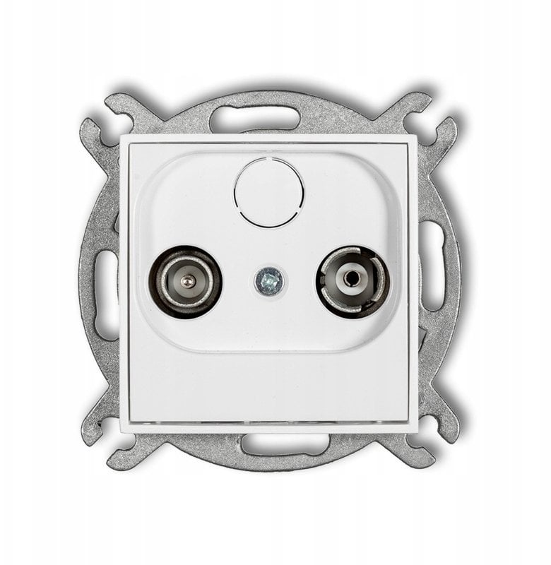 Karlik Mechanizm gniazdo abonenckie RTV końcowe białe 2dB IG2K