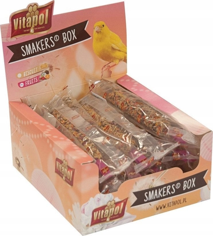 Vitapol SMAKERS BOX OWOCOWY DLA KANARKA 12szt/box
