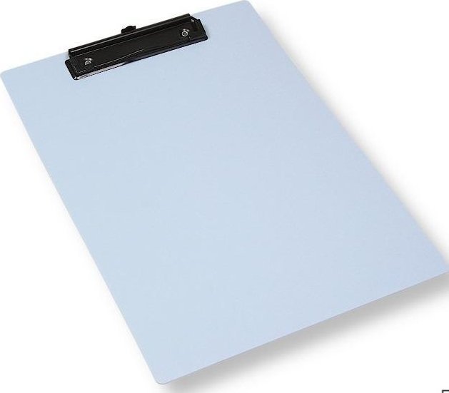Deska A4 plastikowa z klipem pastel niebieska