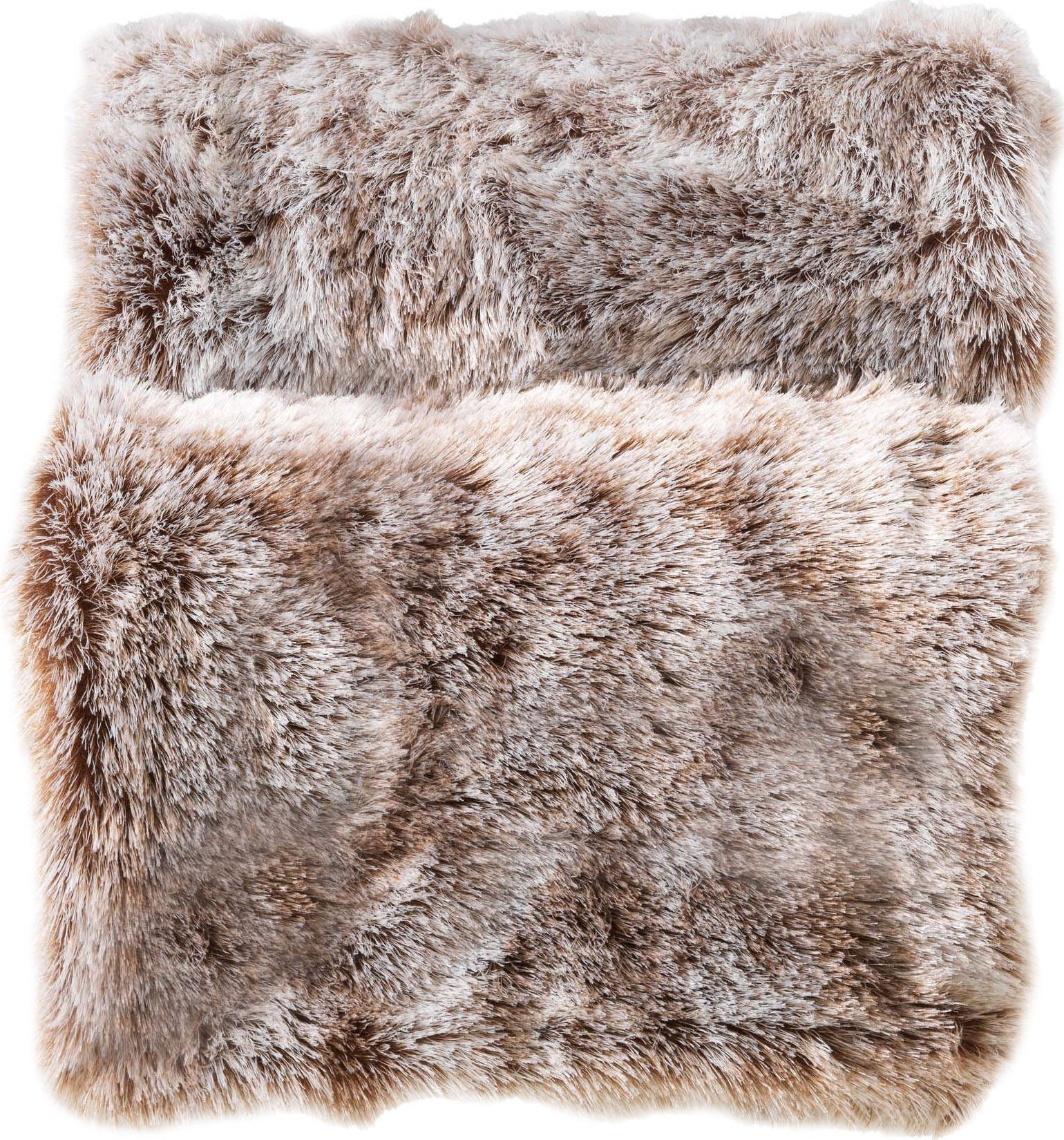 Douceur d`Interieur Miekki koc ze sztucznego futra, BEIGE