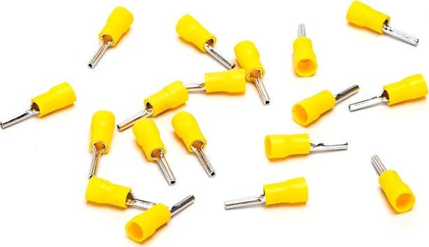 Aigostar Preizolowane zaciski tłoczone na zimno PTV5.5-13 20 szt., żółte Preizolowane zaciski tłoczone na zimno PTV5.5-13 20 szt., żółte