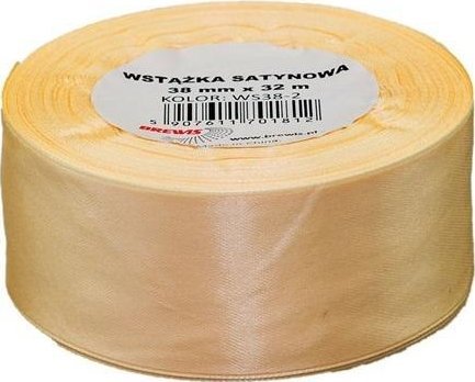 Wstążka satynowa ecru 38mmx32m