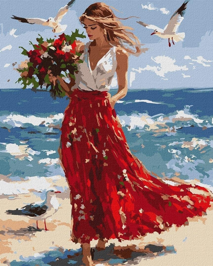 Malowanie po numerach - Fale wolności 40x50cm