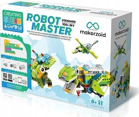 Makerzoid Robot Master Standard - zestaw ponad 370 klocków edukacyjnych z możliwością kodowania