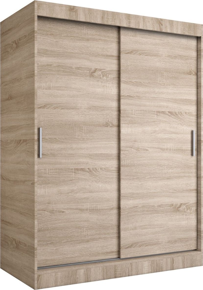 MKPOL Szafa przesuwna MODUO COMFORT 150 dąb sonoma gładka