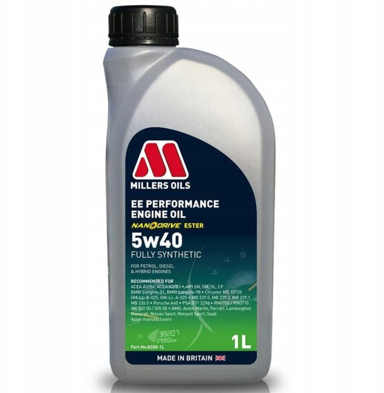 8208-1L L Millers Oils EE Performance 5w40 1L