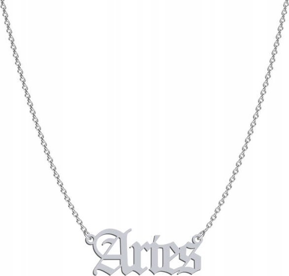 Radziszewska Jewellery Naszyjnik Srebrny Znak Zodiaku Baran Aries 925 Prezent ŻYCZENIA GRATIS